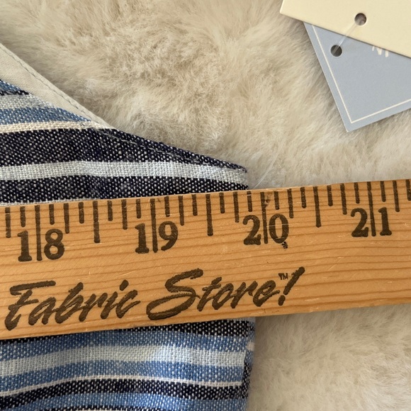 New! Gymboree Women's 55% LINEN Dress Sandy Shores Blue Party Size XL NWT - Picture 13 of 16